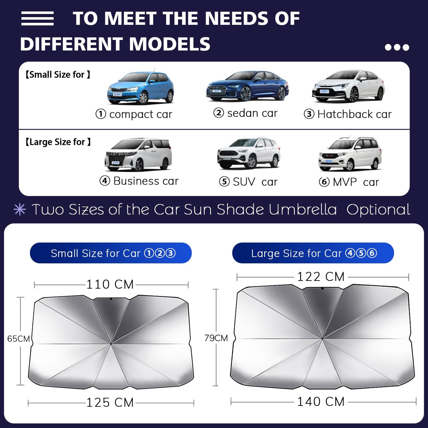 Car Sun Shade Windshield Cover Umbrella