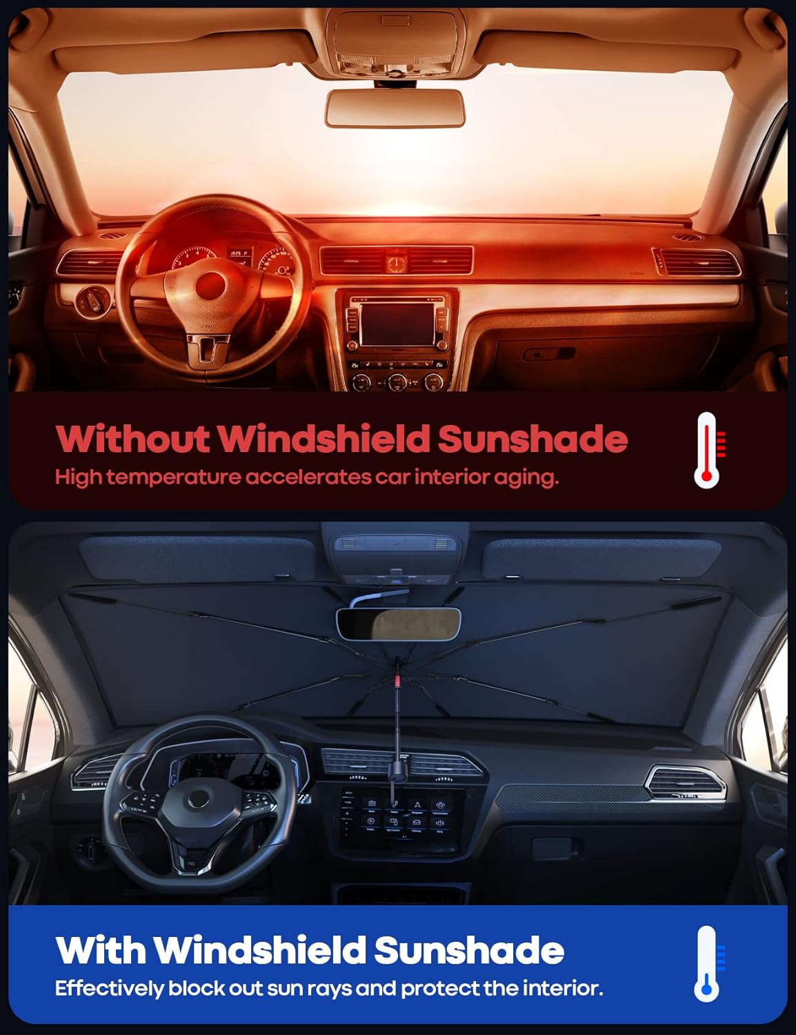 Car Sun Shade Windshield Cover Umbrella